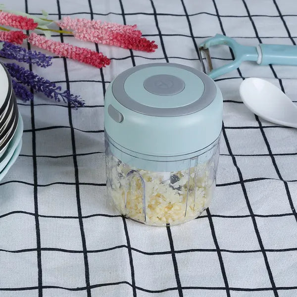 🧄 مفرمة ثوم كهربائية صغيرة - تقطيع سريع وسهل في ثواني